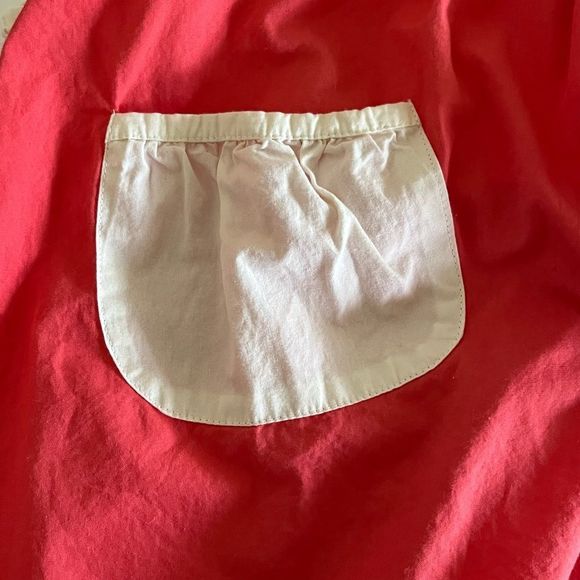 Anthropologie Apron -  Coral Cream Ruffle Flower ASO Taylor Swift - Picture 4 of 9